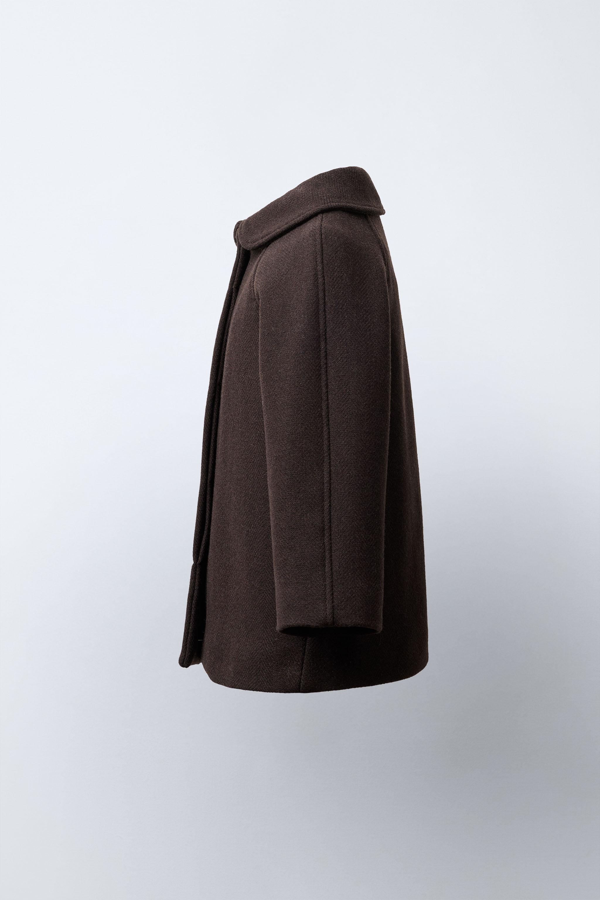 WOOL BLEND CLOTH COAT